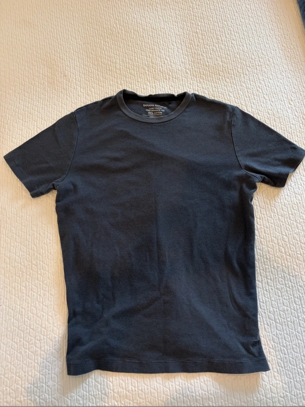 Banana Republic Black Short Sleeve Crew Neck Tee
